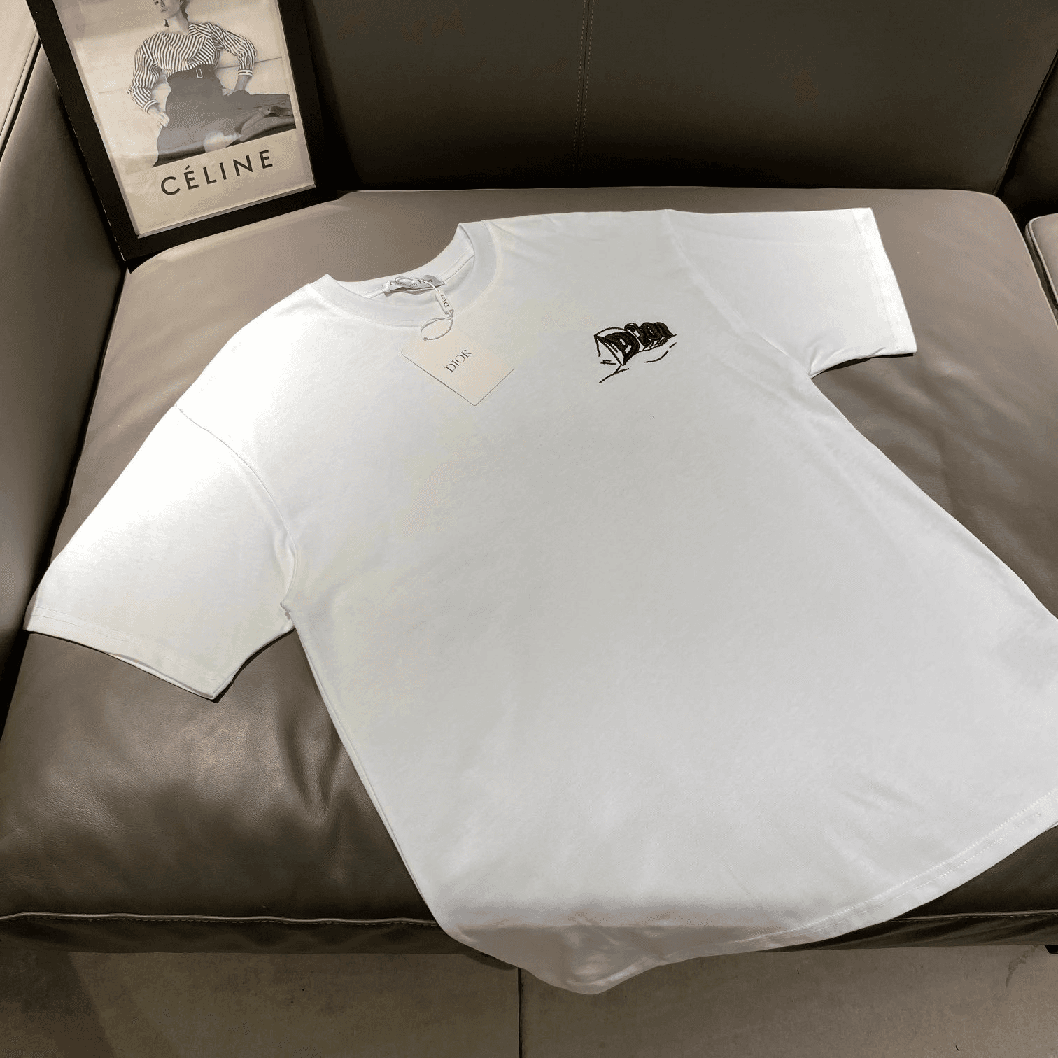 Dior T-Shirt Oblique Logo Patch — 5