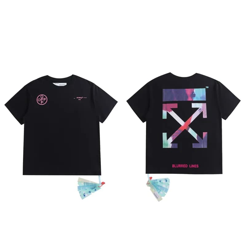 Off-White Arrow Logo T-Shirt Ice Blue Arrow — 2083 black