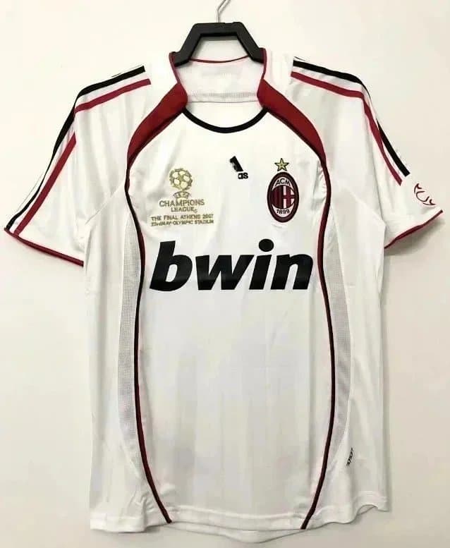 Adidas AC Milan 2007 Champions League Final Jersey Bwin Sponsor