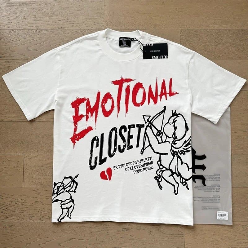 Corteiz Graphic Tee Made By Scars Print — 0001白红