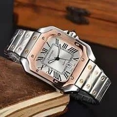 Santos de Cartier Large Steel Rose Gold
