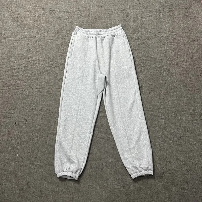 Gallery Dept. Zip-Up Hoodie Heather Grey with White Lining — 662 gray leggings