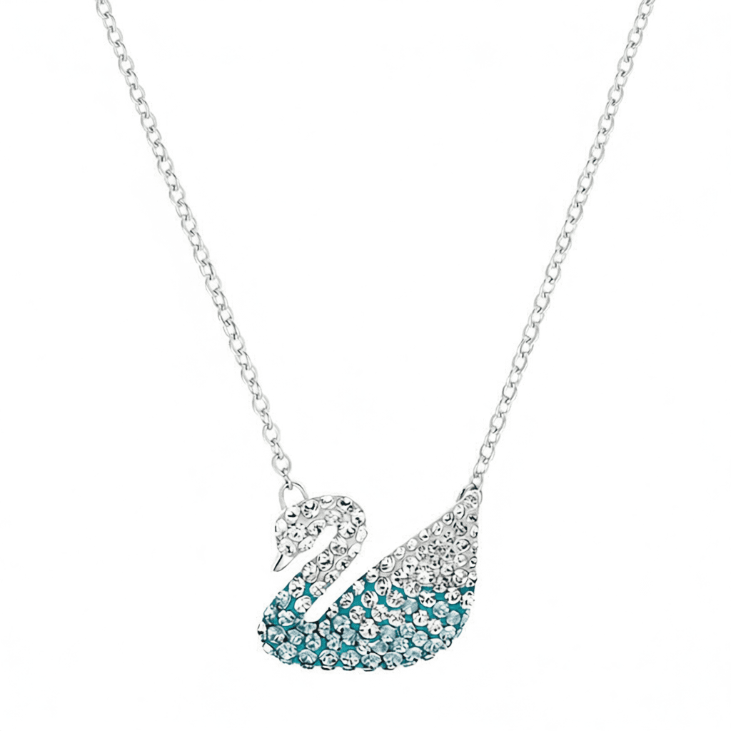 Swarovski Swan Pendant Crystal Pave Gradient