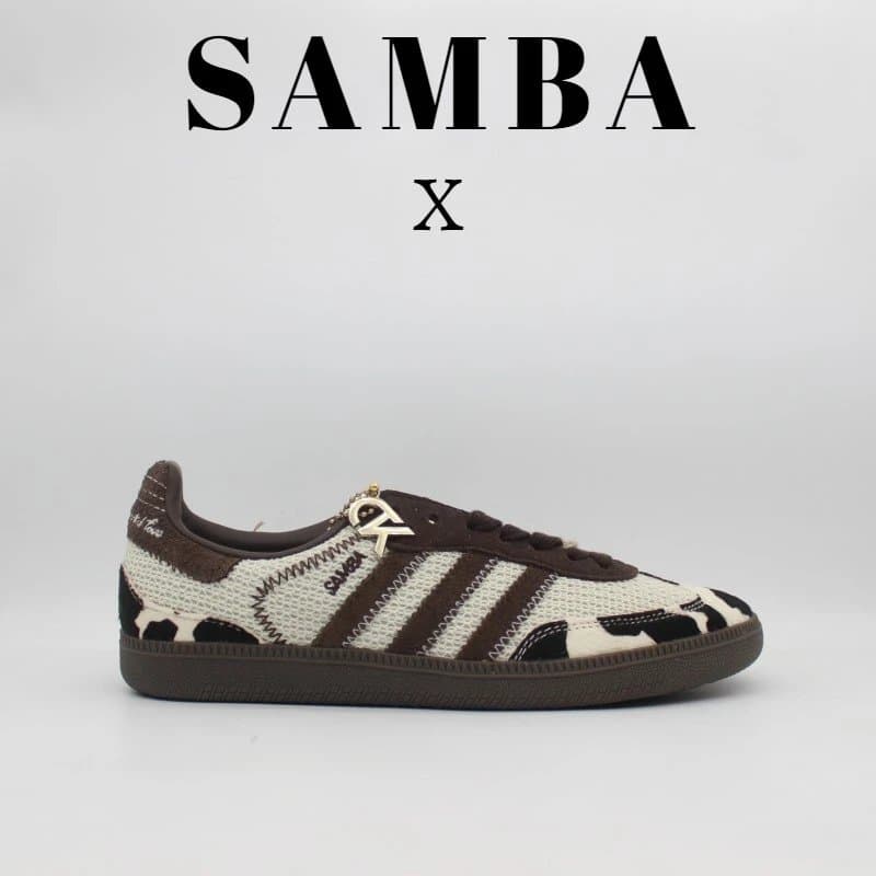 Adidas Samba Grey Suede — ID6024 奶牛黑棕