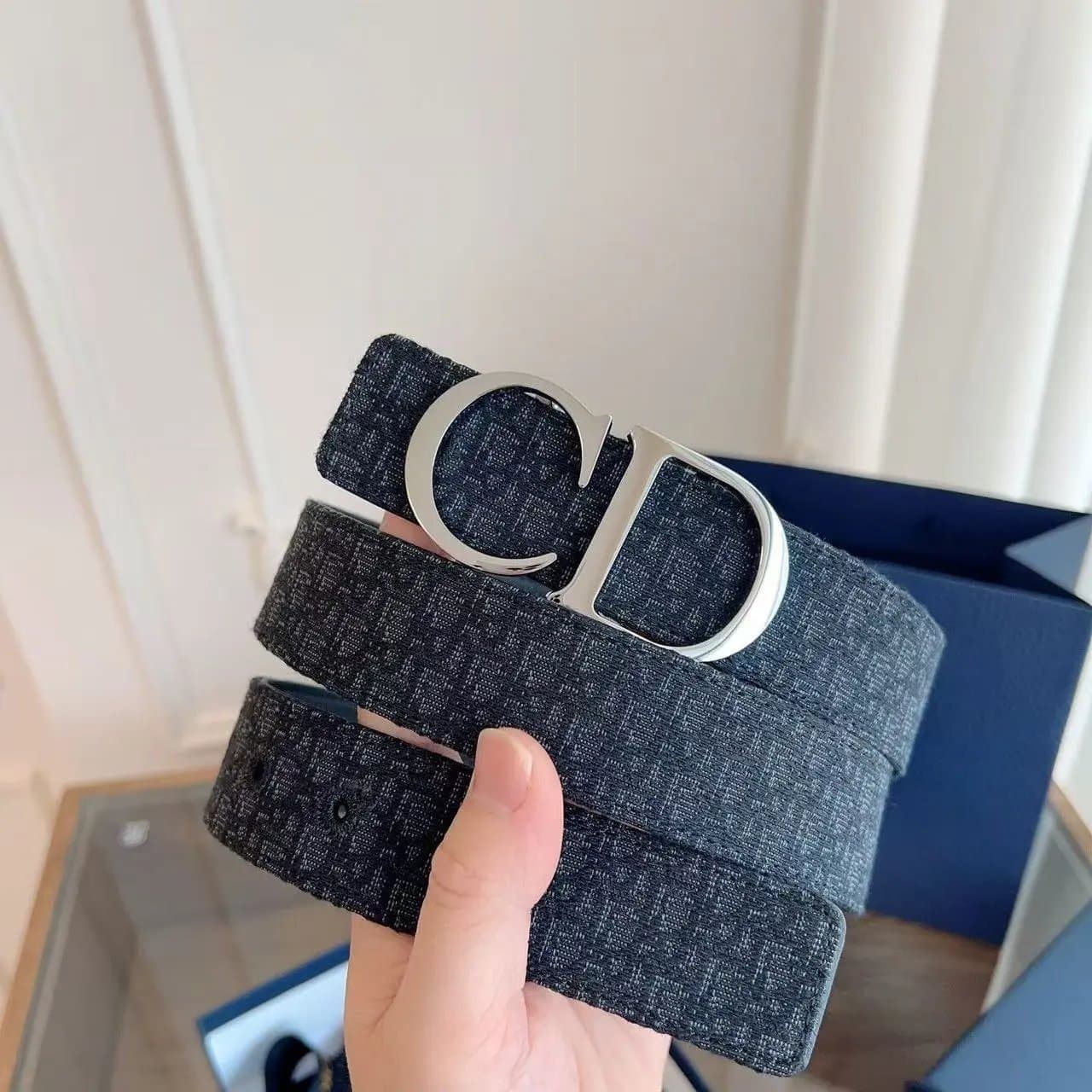 Dior CD Belt Oblique Logo Canvas