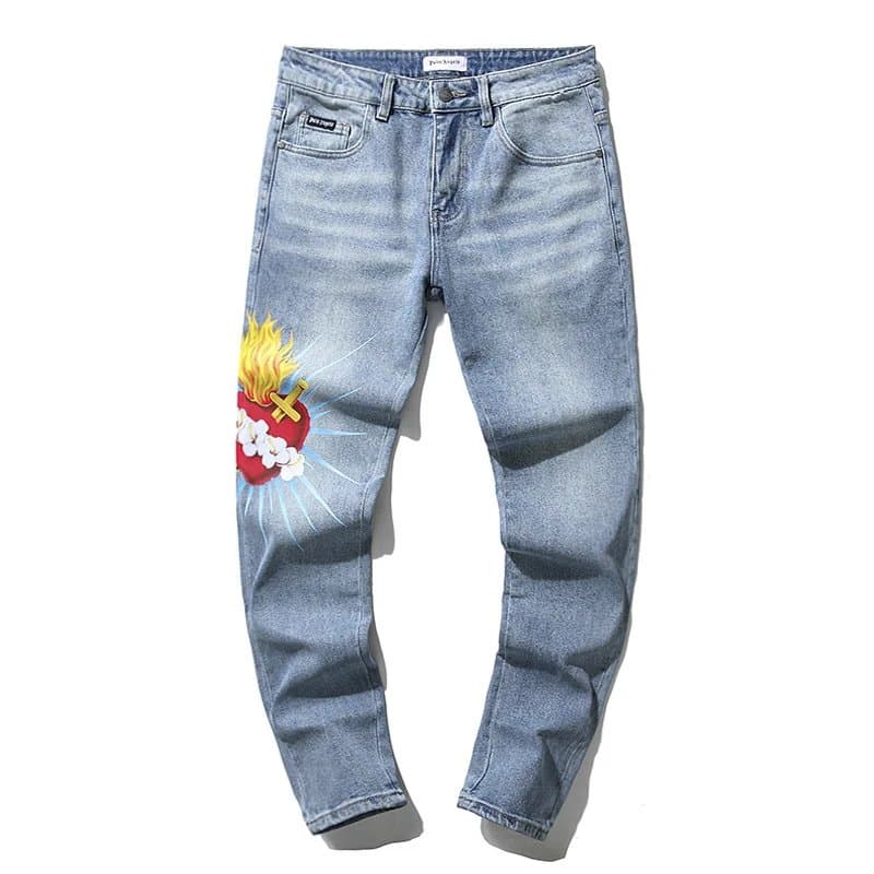 Amiri Distressed Jeans Logo Patch — PA001
