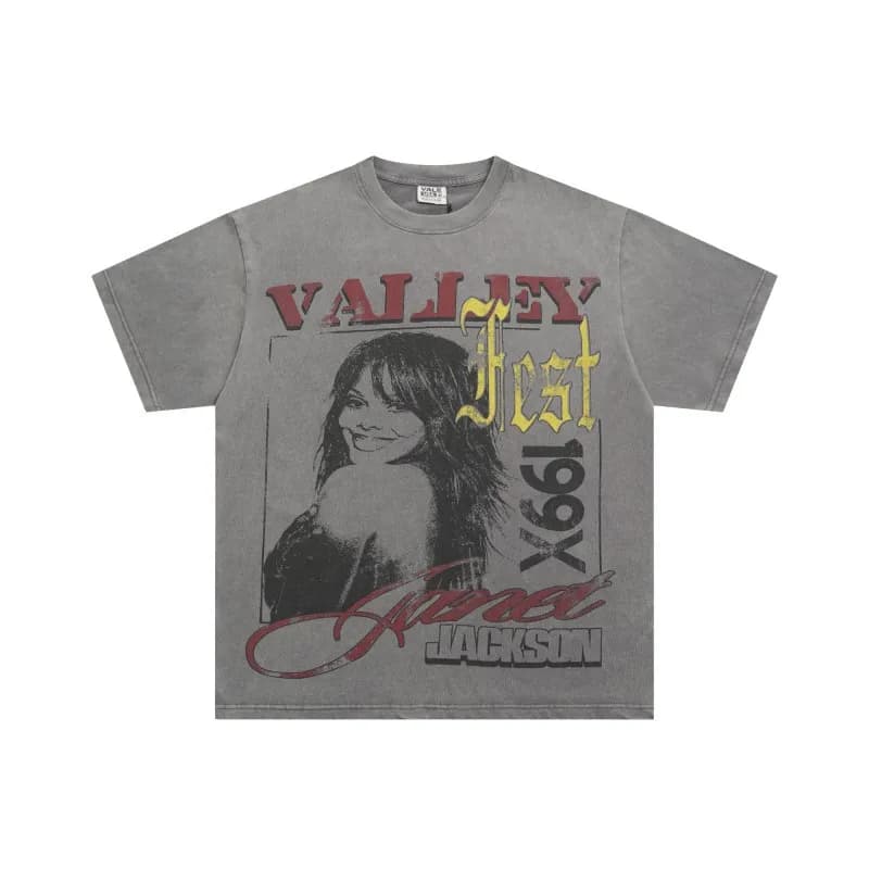 Vale Forever Valley Shorts Distressed Logo Print — V558-灰色