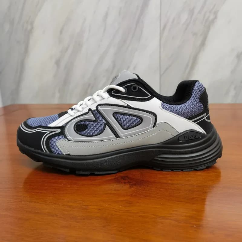 Dior Running Sneaker Grey White Mesh — 步捷B3黑灰蓝礼盒