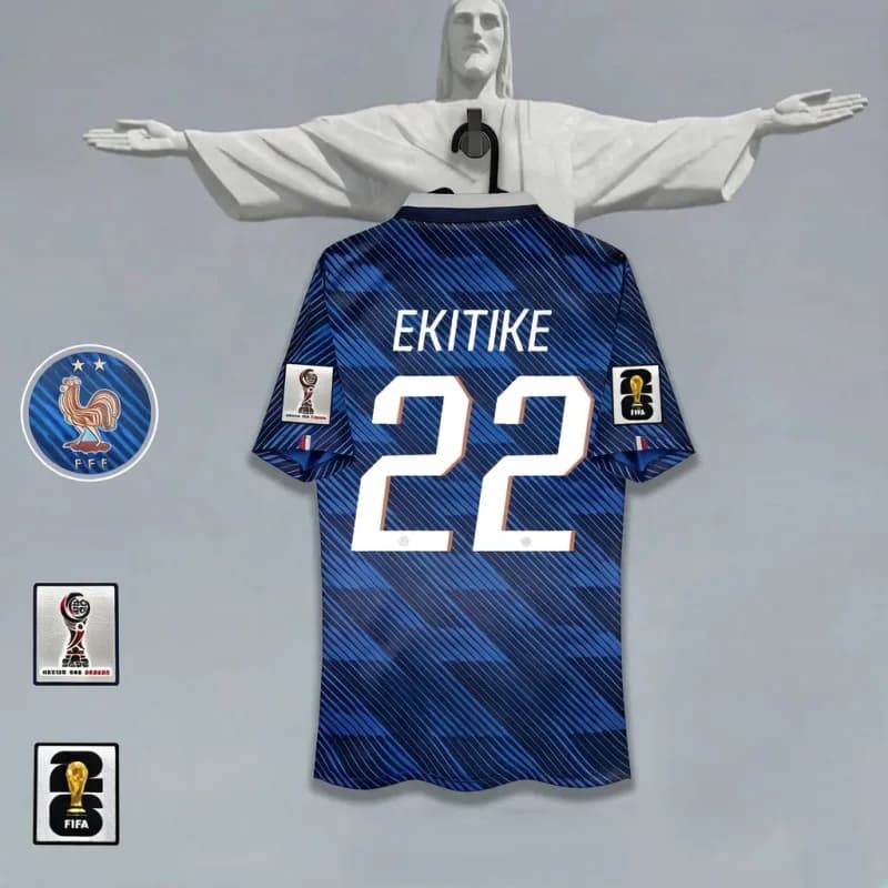 Nike Spain National Team Jersey Williams Jr. #17 — France home jersey, number 22 with captain's armband