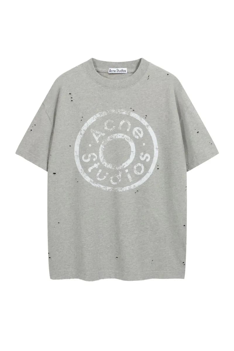 Acne Studios Logo T-Shirt Distressed Logo