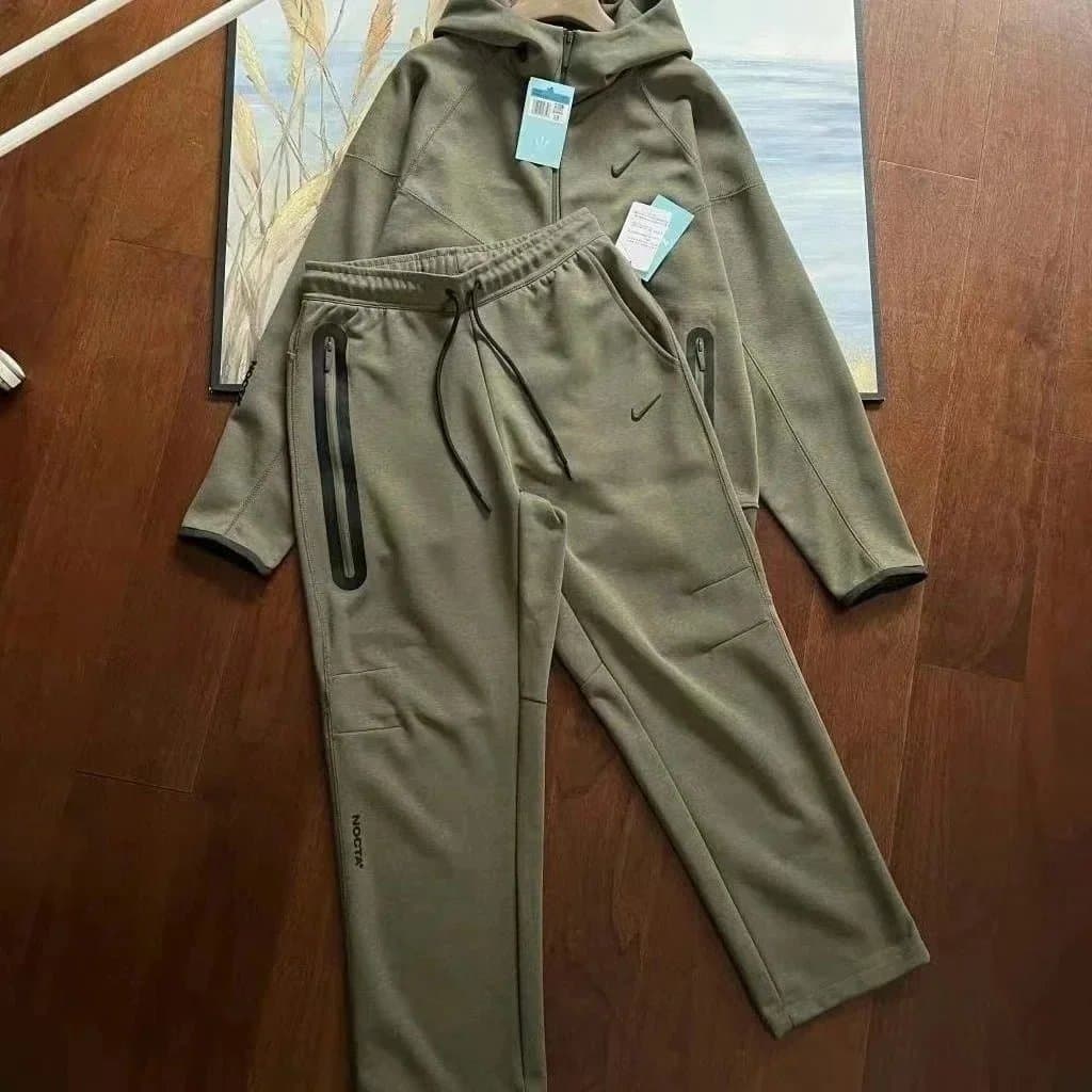 Nike Track Pants Side Stripe — Nocta Tech 军绿色套装