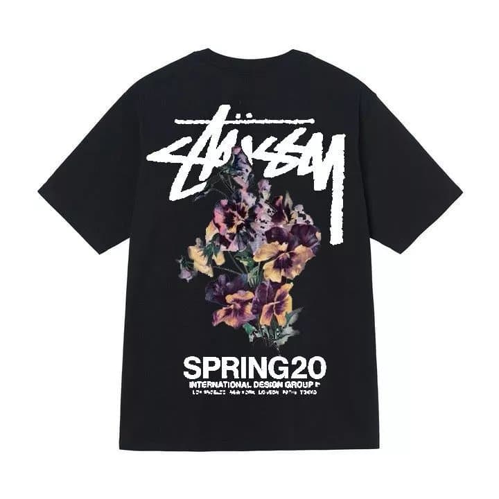 Stüssy City Stack Tee World Cities — 黑色【花束】