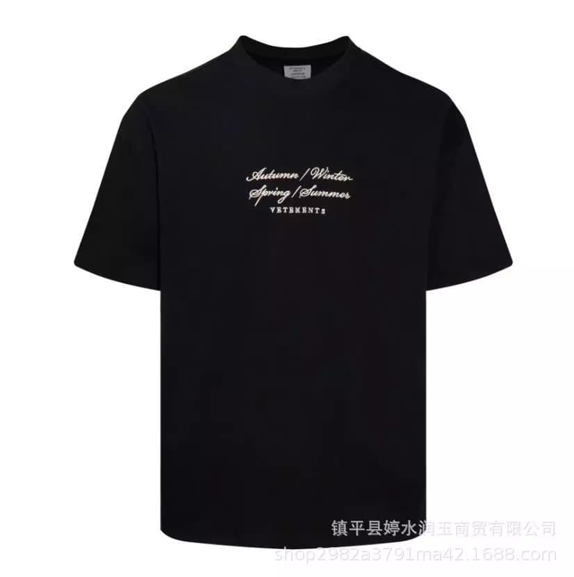 Vetements T-Shirt Autumn Winter Spring Summer Print