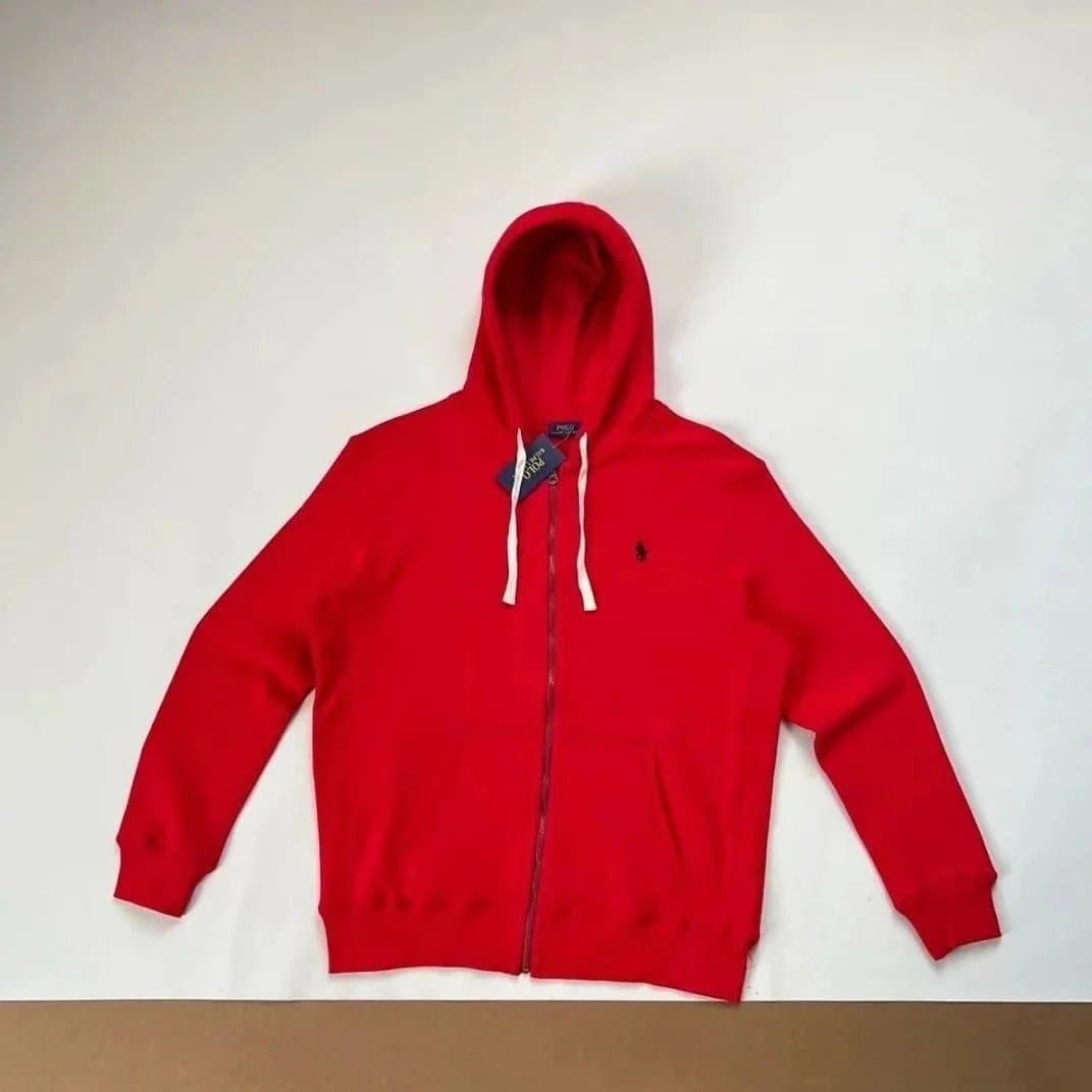 Polo Ralph Lauren Classic Fit Full-Zip Hoodie Vibrant Red