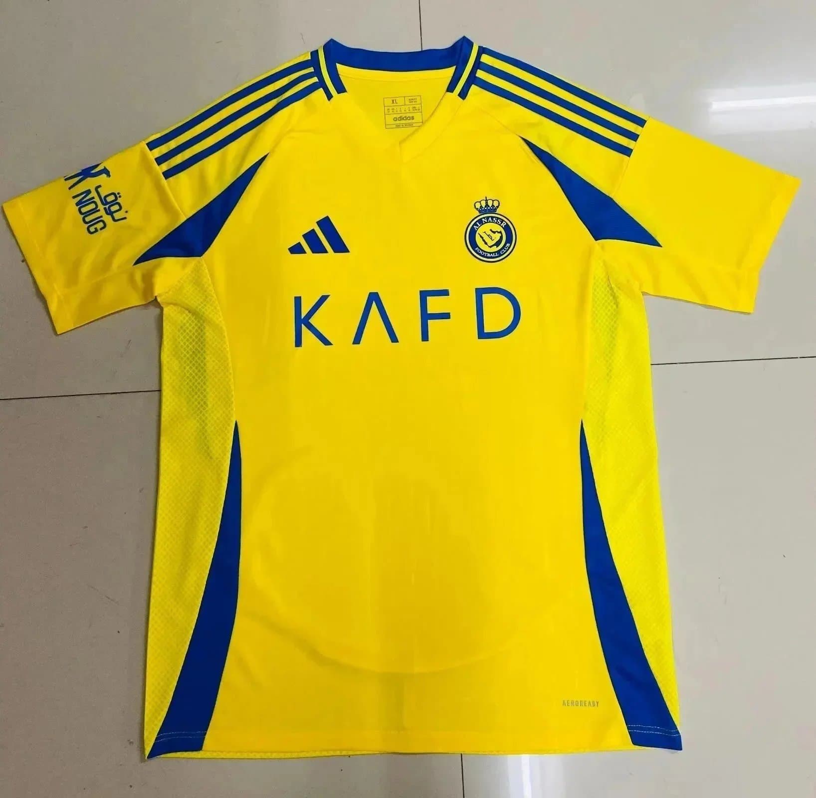 Adidas Al Nassr FC Home Jersey KAFD Sponsor