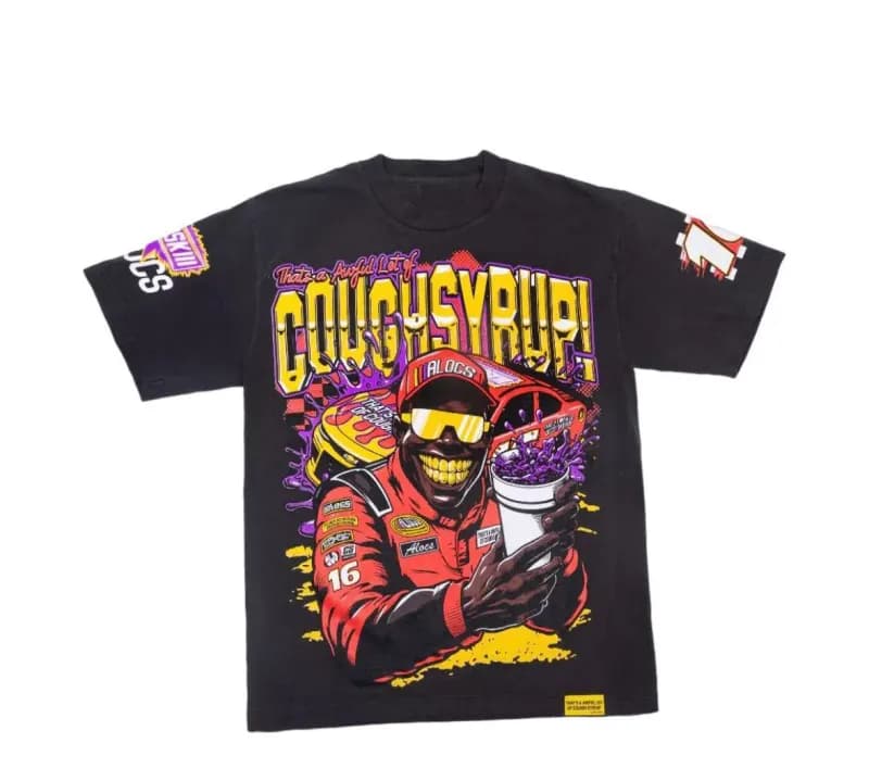 Travis Scott × Cactus Plant Flea Market Graphic Tee Cough Syrup