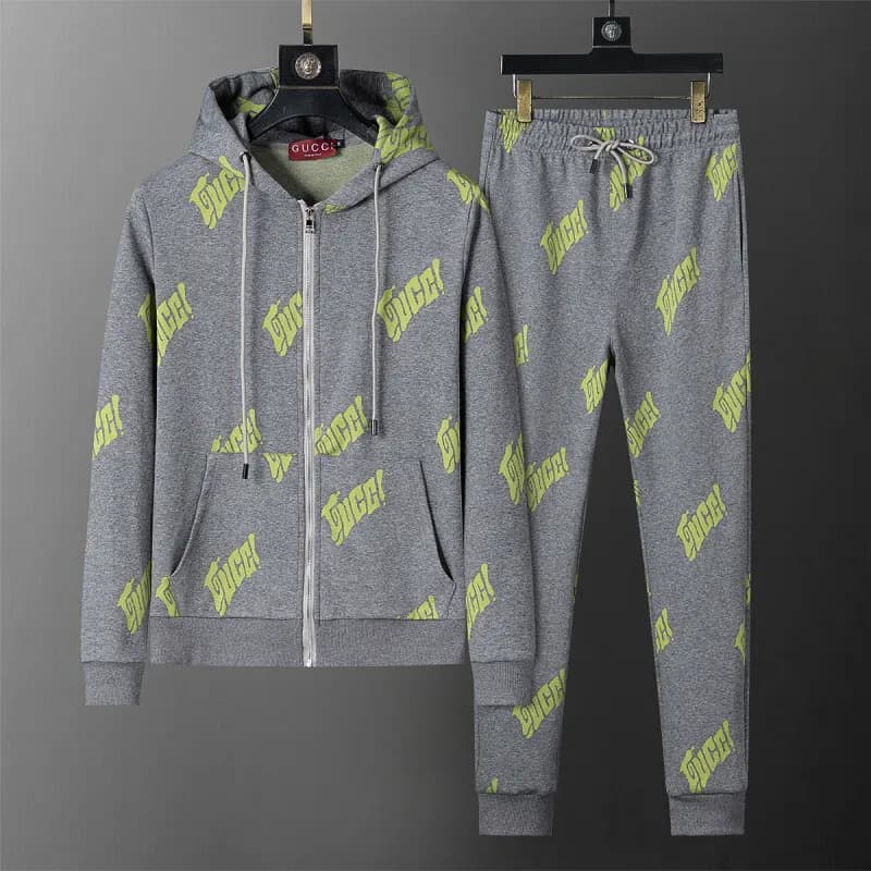 Hugo Boss Track Suit Black Beige Stripe — 38113 gray