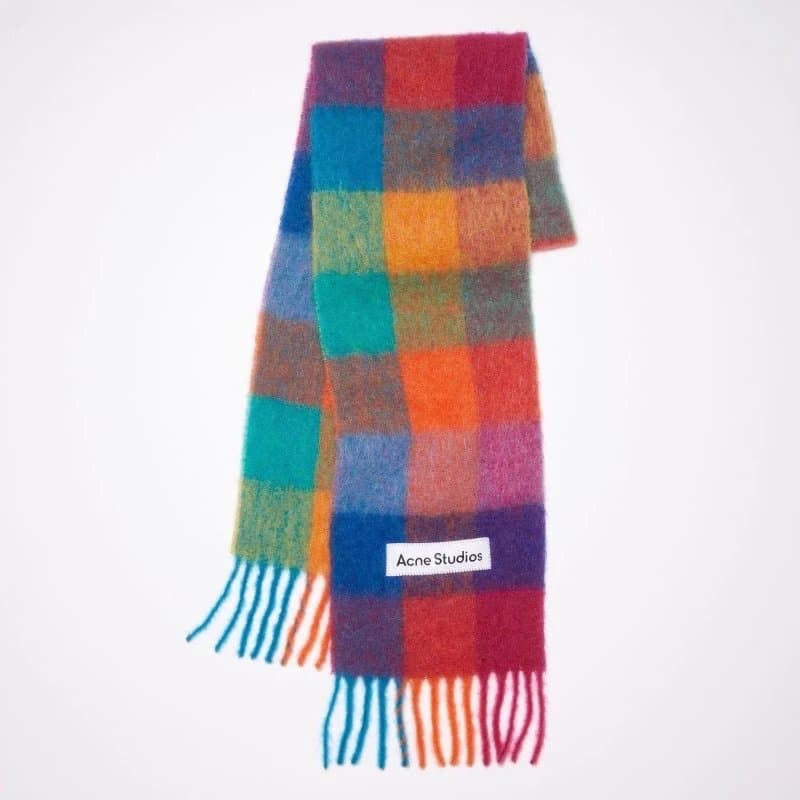 Acne Studios Checkered Scarf Multicolor Gingham