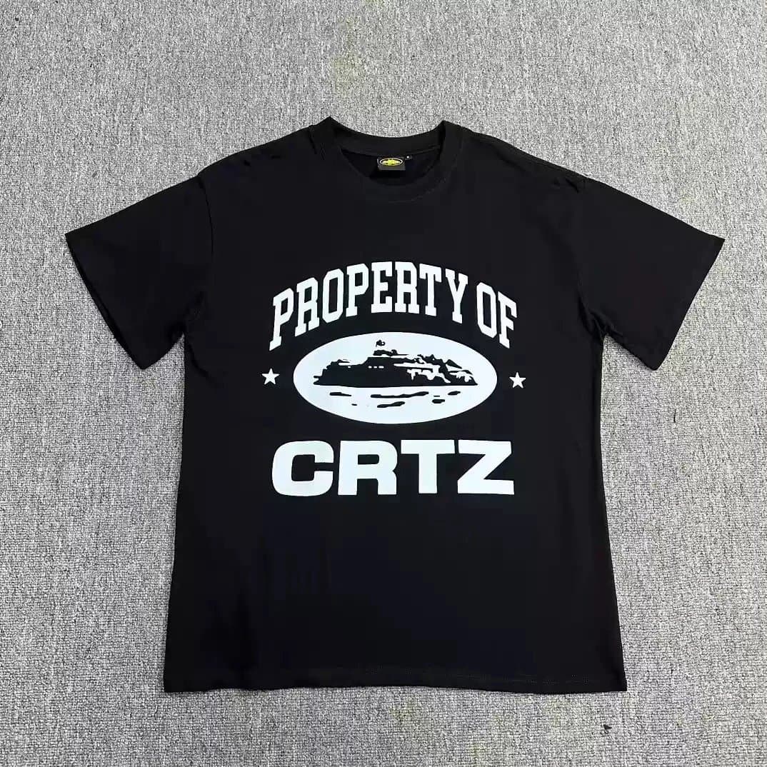 Corteiz Graphic Tee Rules the Waves — 3113 Black