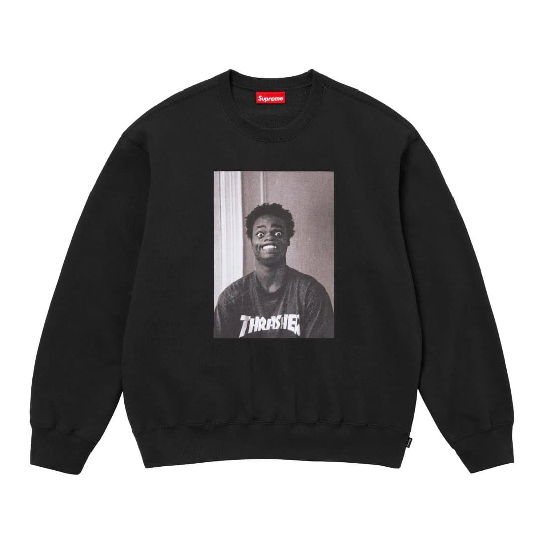 Supreme Crewneck Sweatshirt Thrasher Photo Print