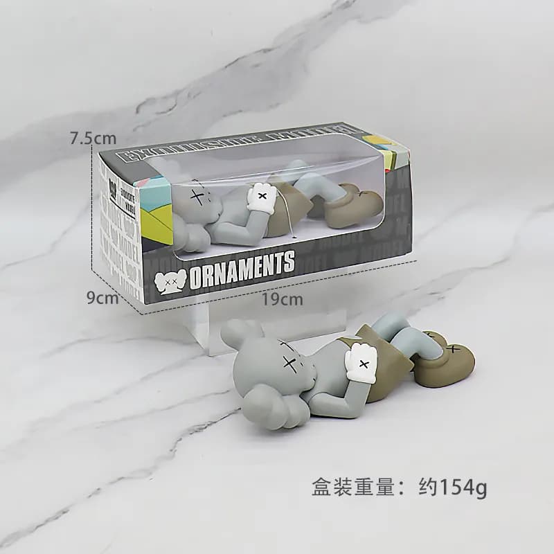 KAWS Companion Grey with Beige Head — 睡姿考斯灰色【开窗盒】