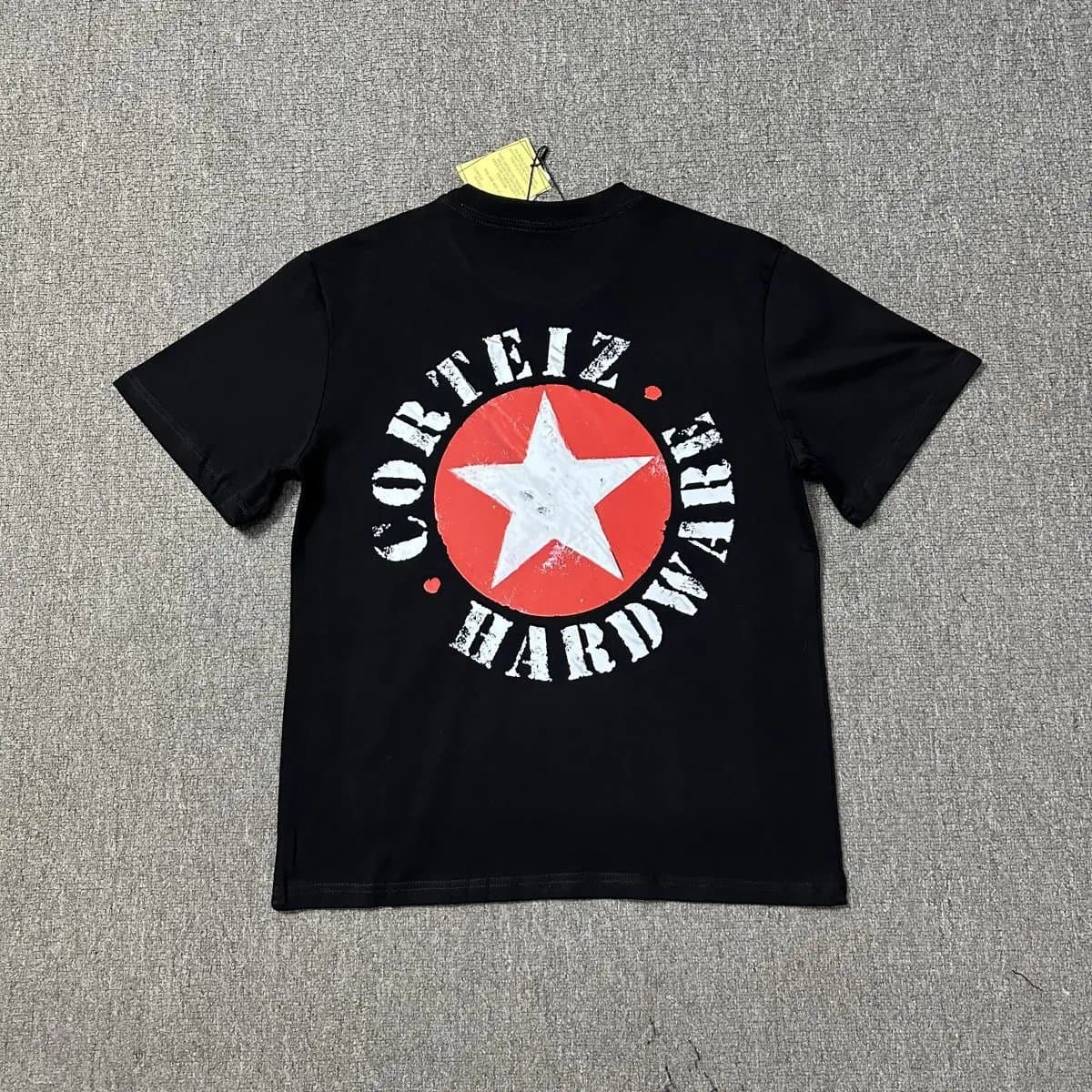 Balenciaga Oval Logo Tee Rustic Ship Print — 3138 黑色