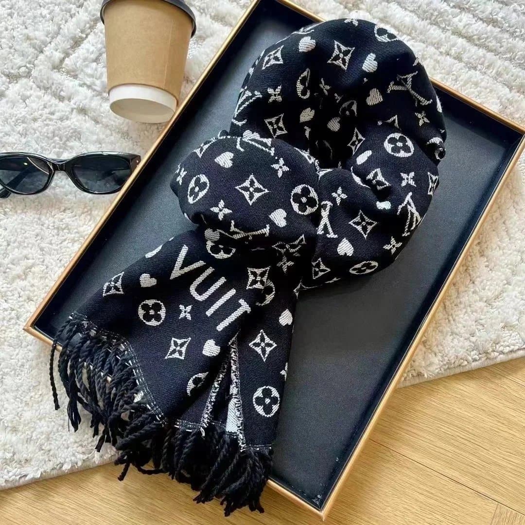 Louis Vuitton Monogram Scarf LV Logo Print