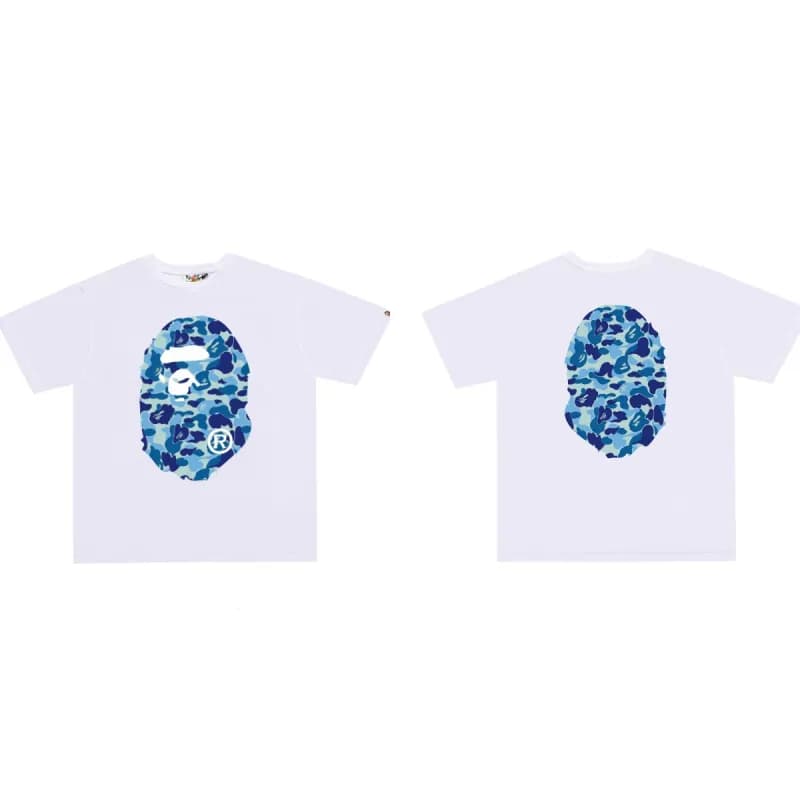 BAPE Ape Head Tee Blue Camo