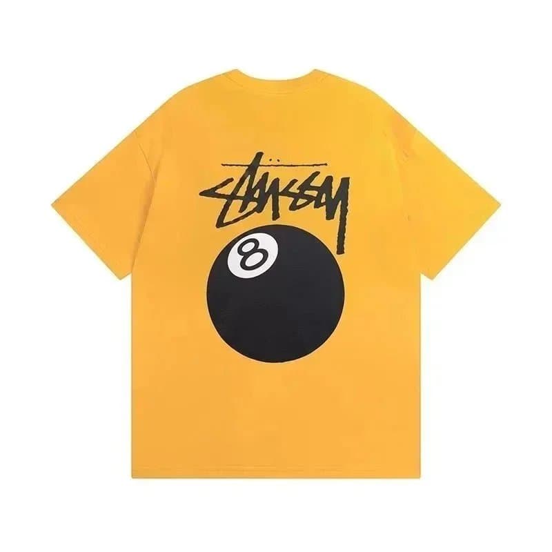 Stüssy Logo Tee Brushstroke Logo — 010127112-黄色