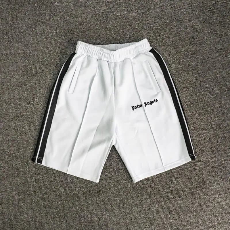 Amiri Logo Shorts Rainbow Drip Logo — 白色