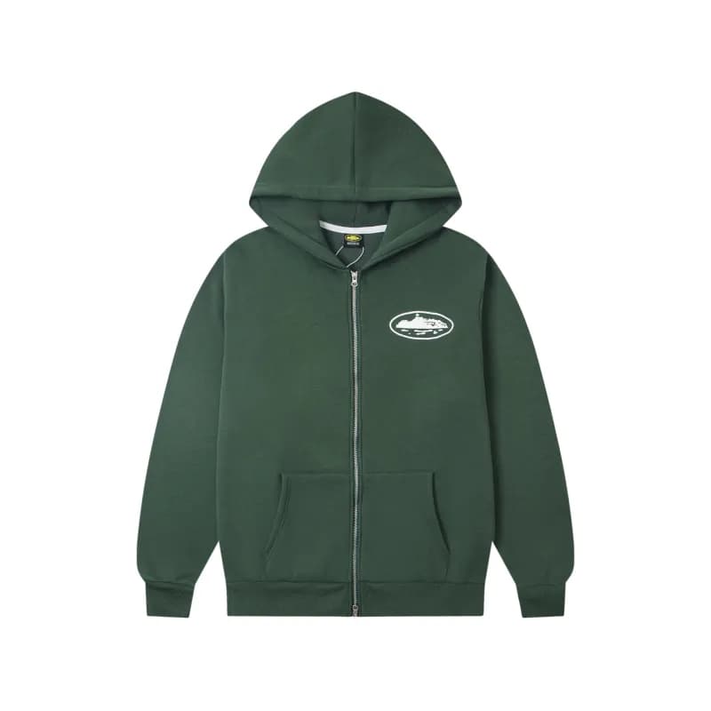 The North Face Zip-Up Hoodie Mountain Logo