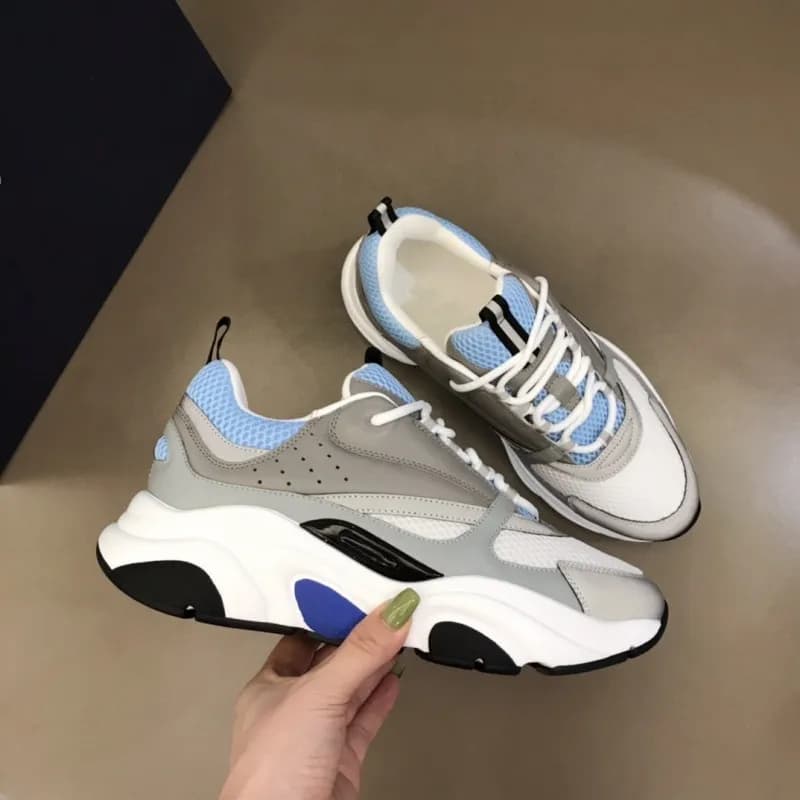 Dior B22 Sneaker Black White — 01 灰蓝色