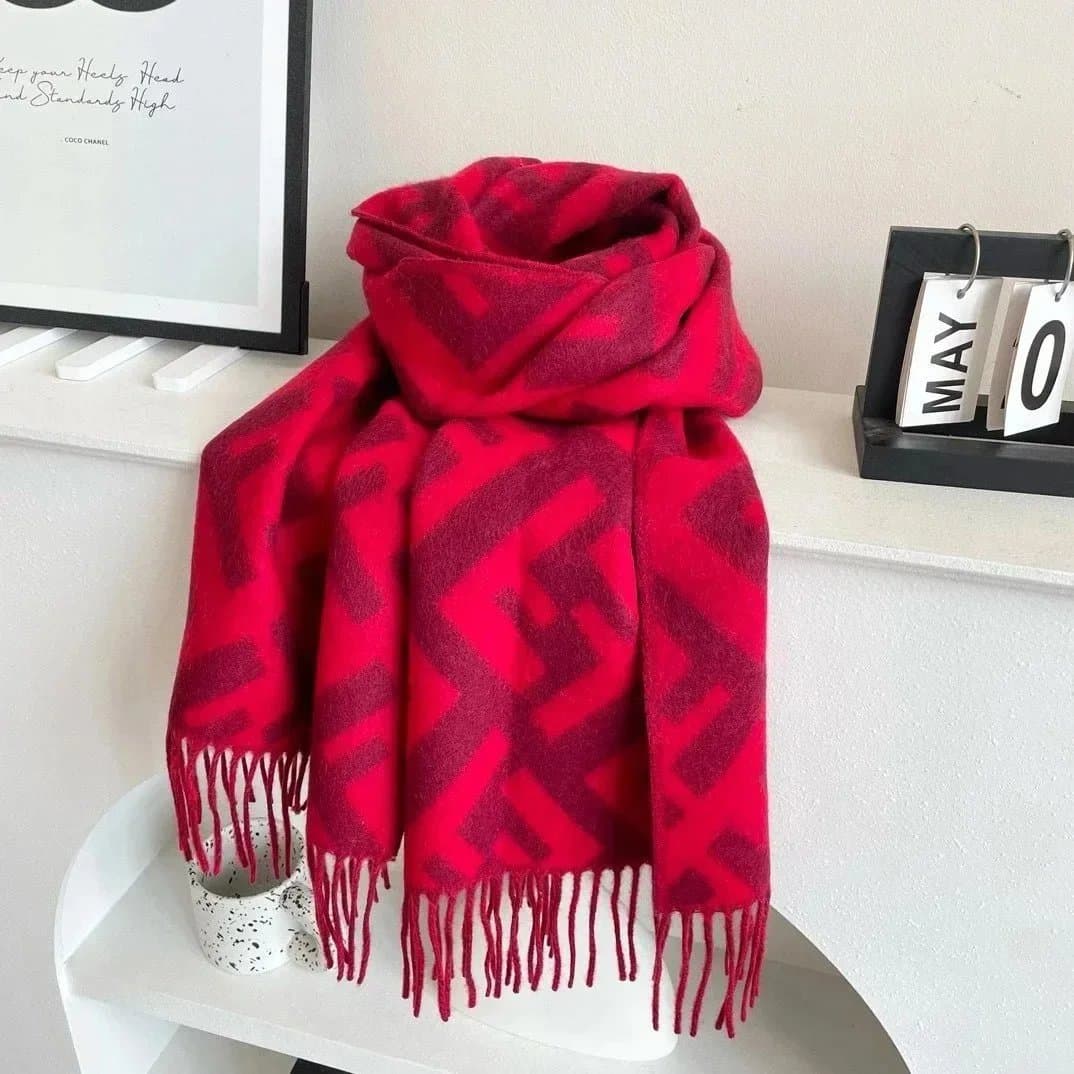 Fendi FF Logo Scarf Monogram Print