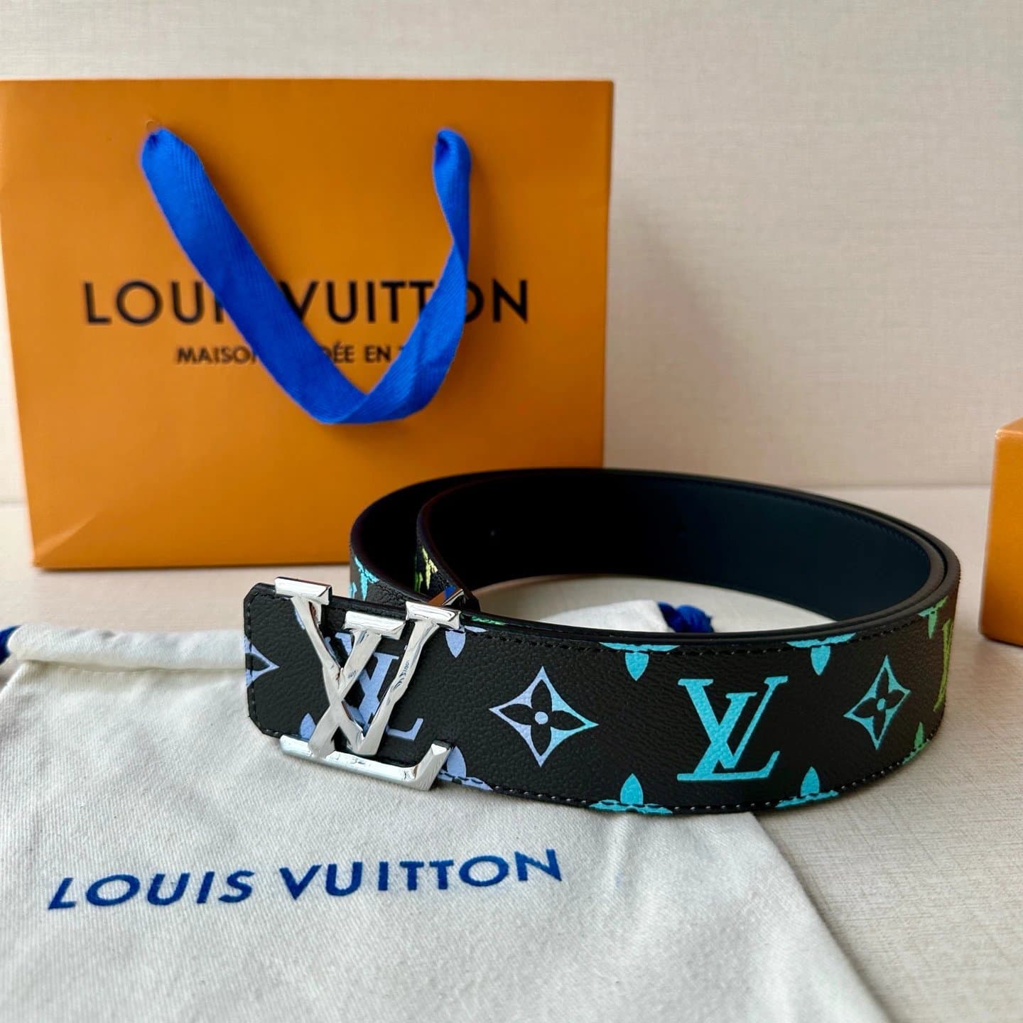 Louis Vuitton LV Initiales Belt Monogram Eclipse — A-3