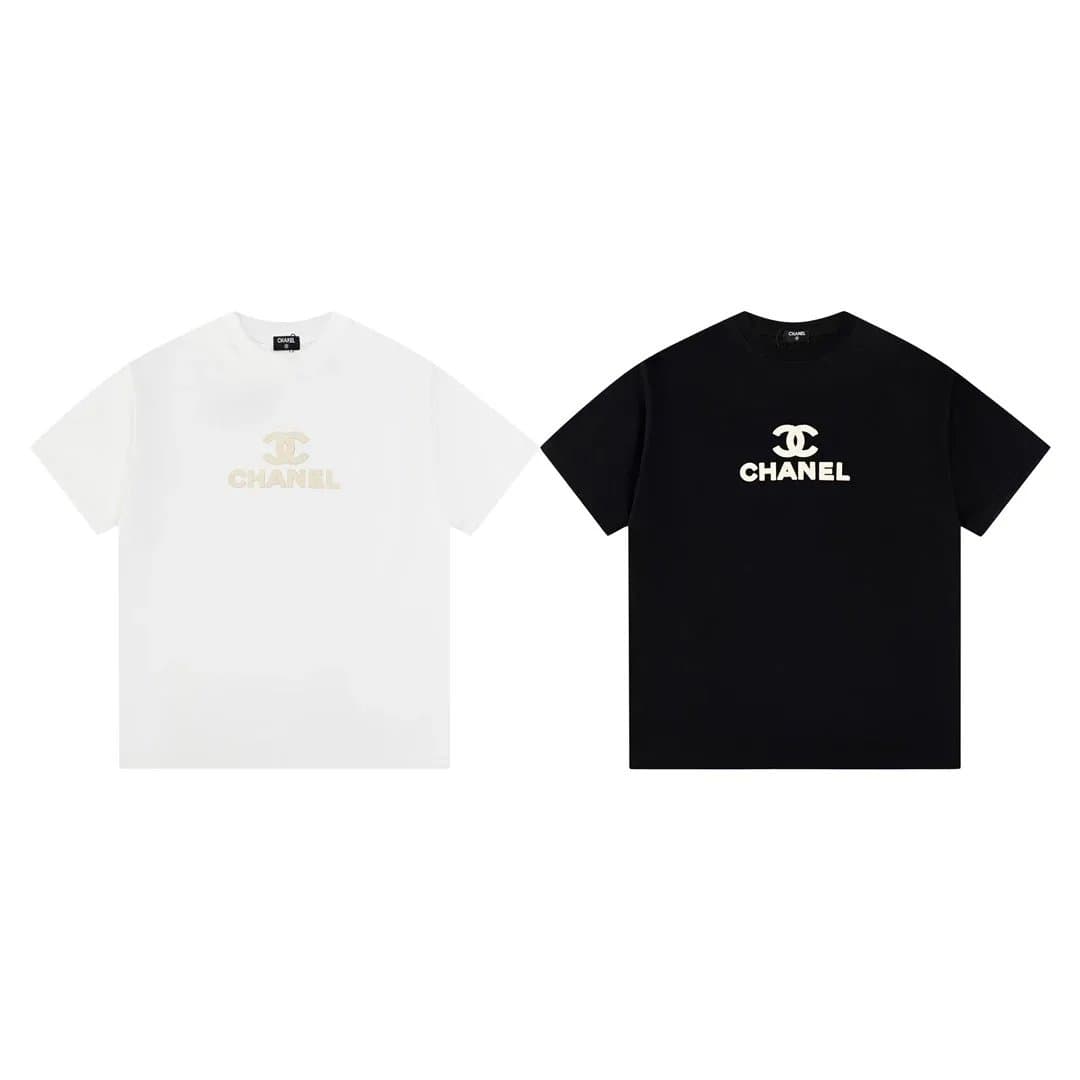 Chanel T-Shirt CC Logo — 32-黑色