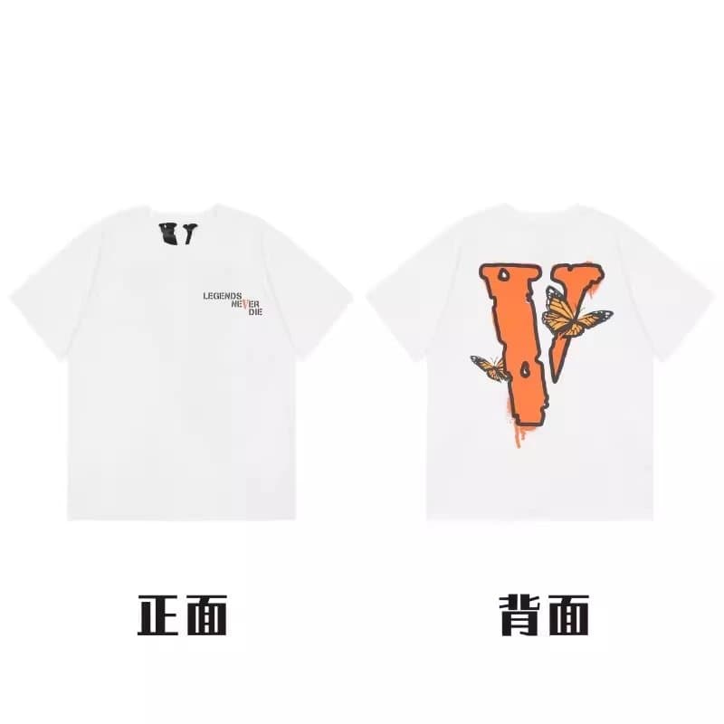 Palm Angels × Off-White Graphic Tee V Logo Print — 6103-白色