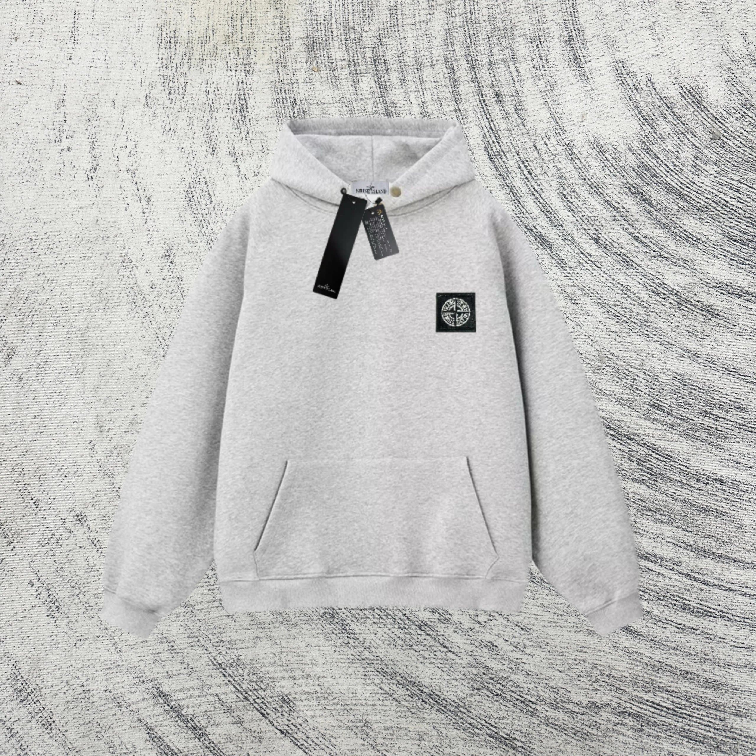Stone Island Zip-Up Hoodie Diagonal Stripe — 0317008CC