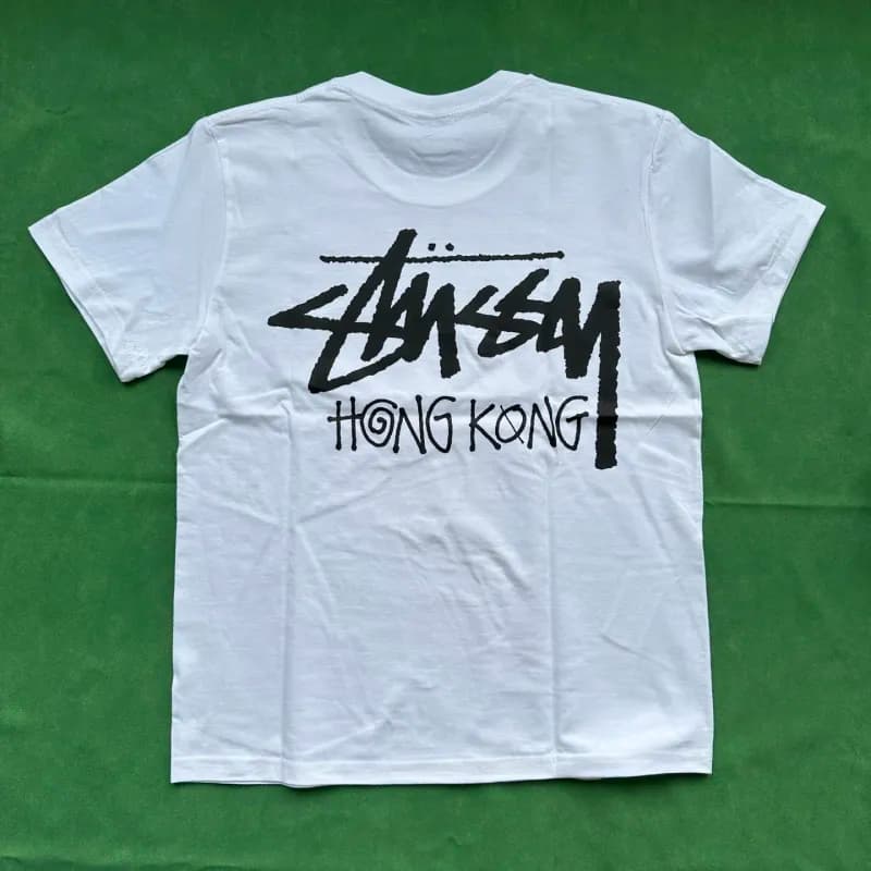 Stüssy Logo Tee Classic Stussy — STX07 白色