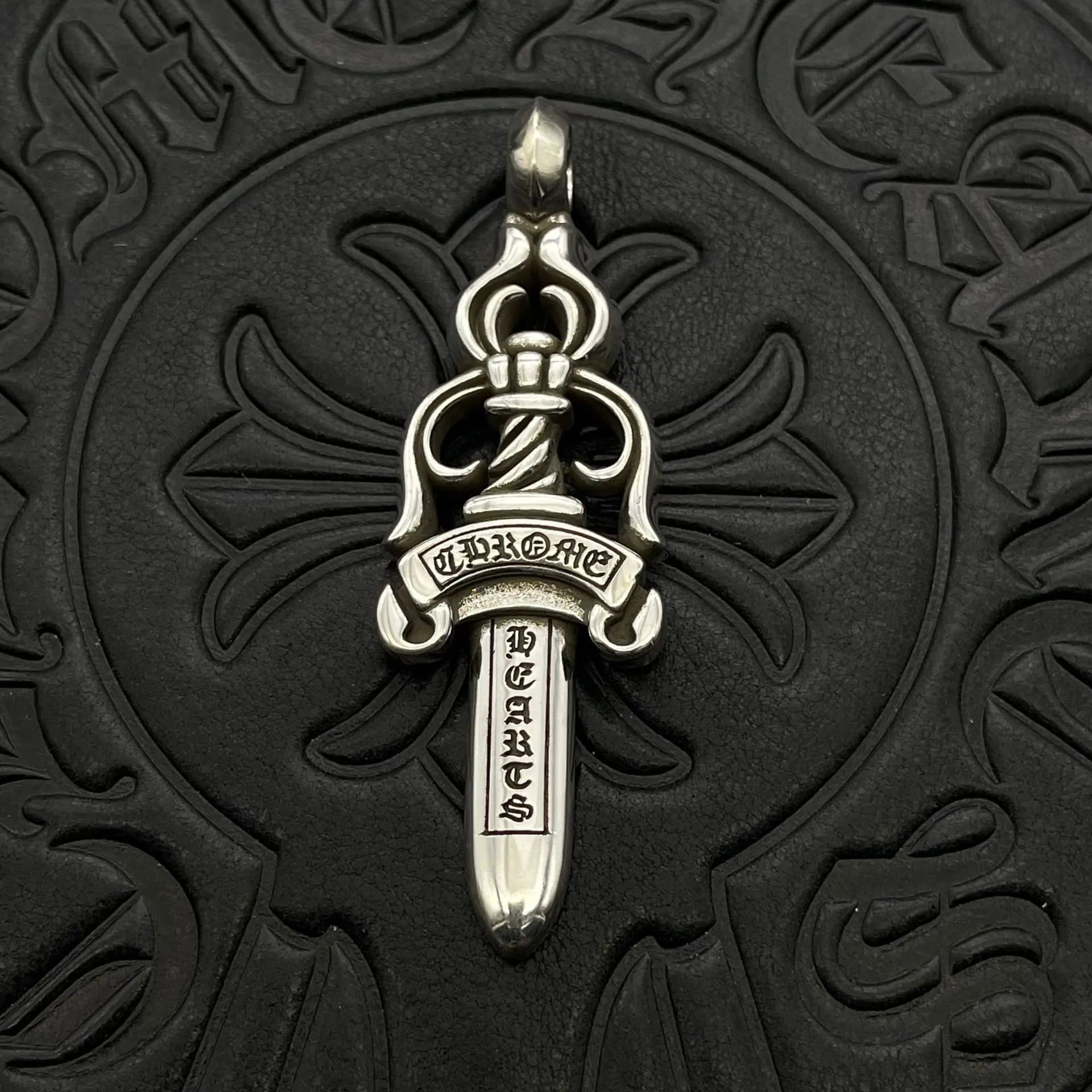 Cross Dagger Pendant Chrome Hearts Logo