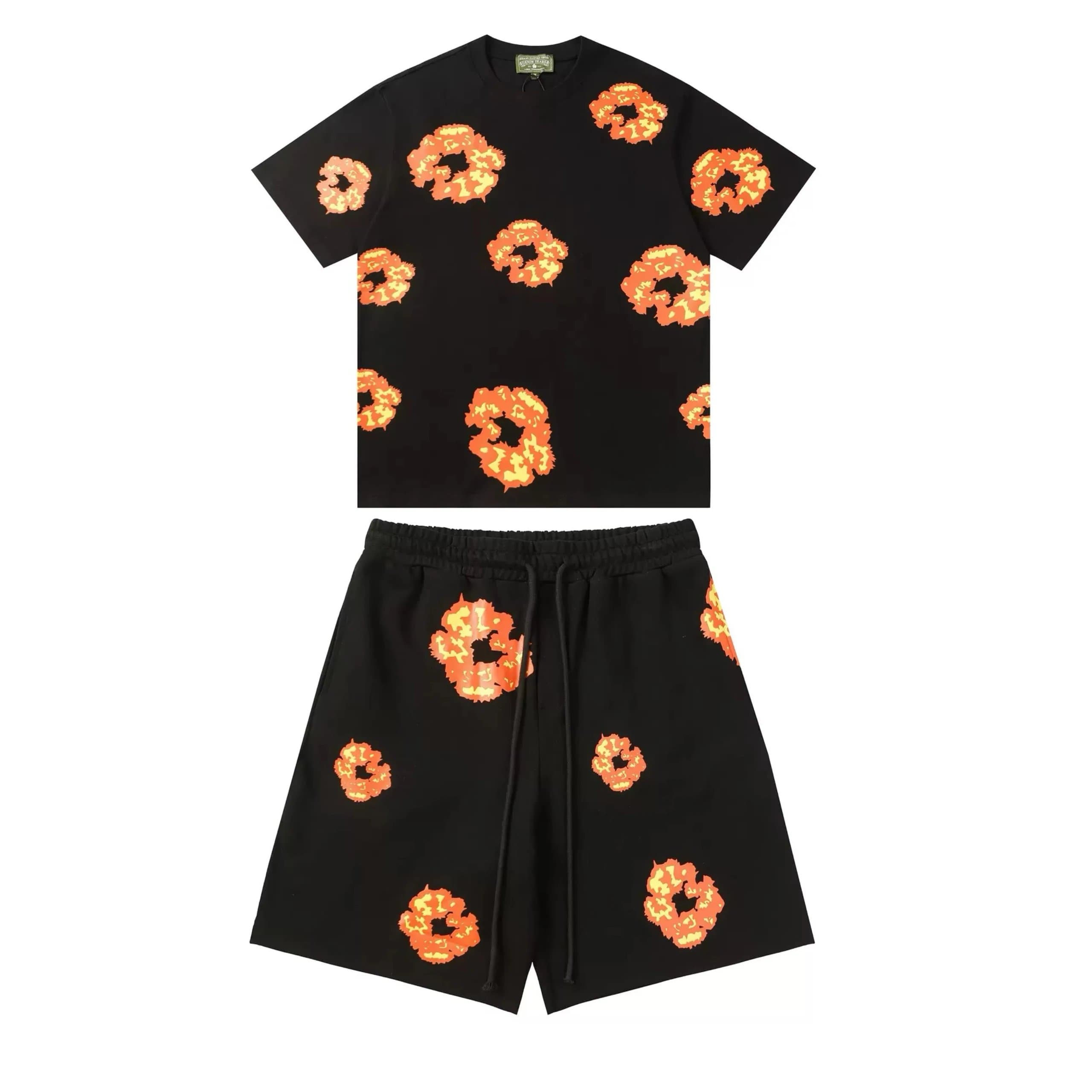 Balenciaga Flame Print Set All-Over Flame Graphic