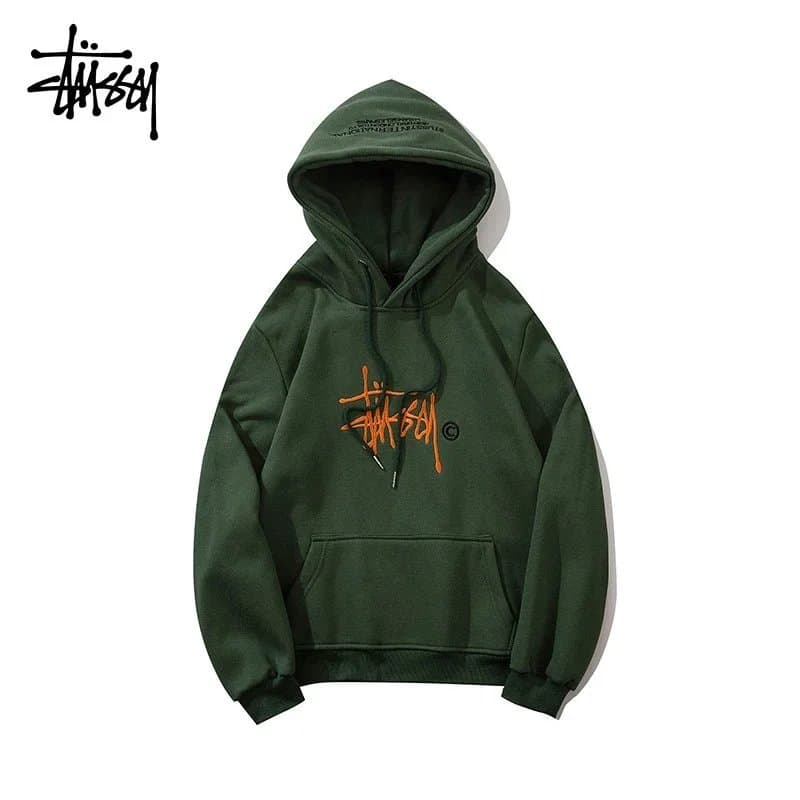 Stüssy Hooded Sweatshirt Embroidered Logo