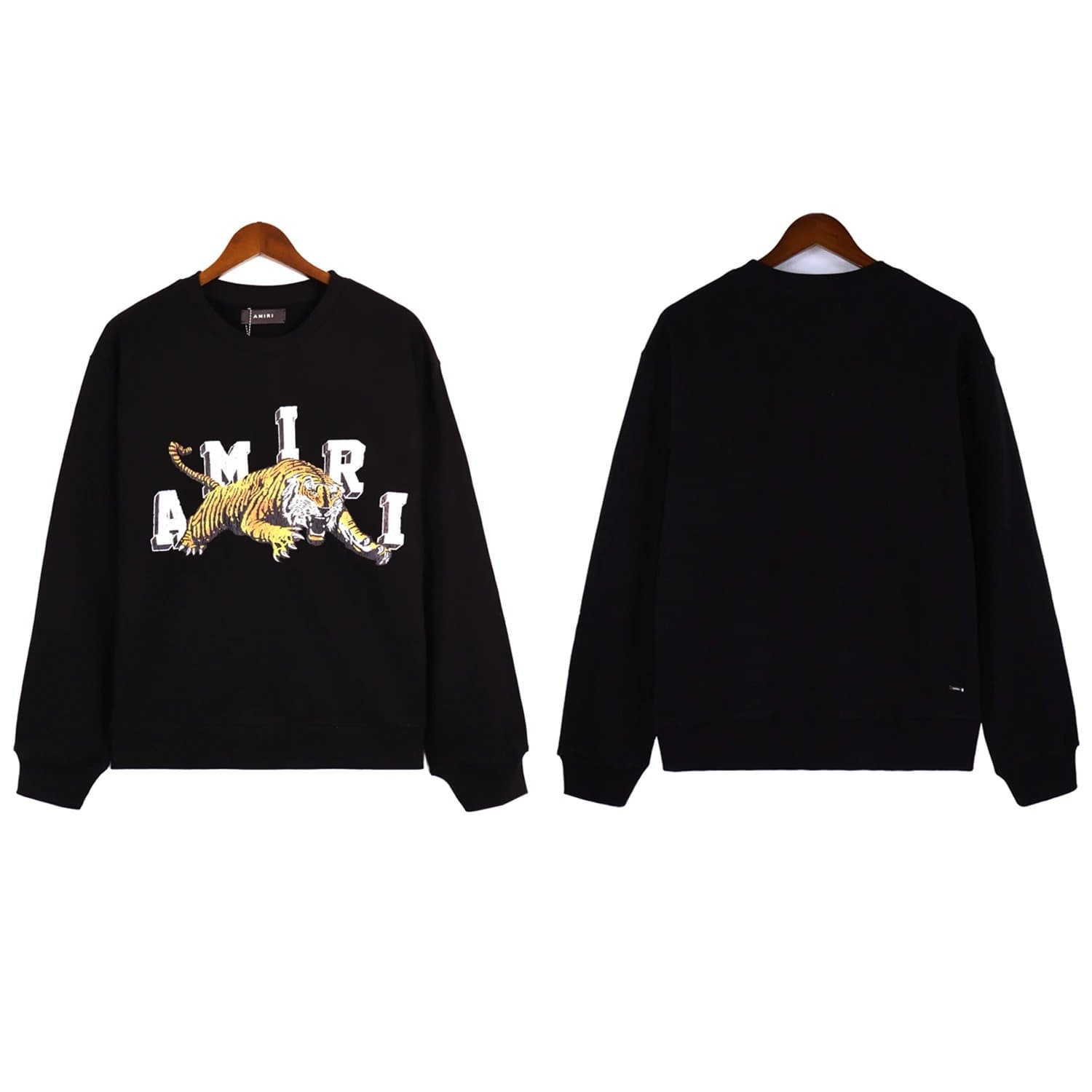 Amiri Tiger Graphic Sweatshirt Black with Tiger Print