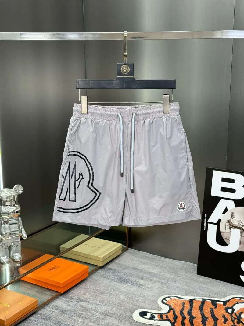 Moncler Logo Shorts Monogram Print