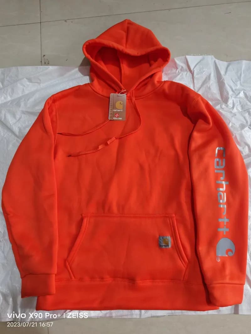 Carhartt Pullover Hoodie High-Visibility Orange