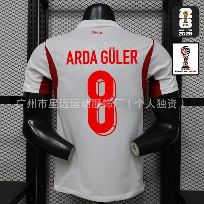 Nike Turkey 2026 World Cup Away Jersey Arda Güler #8