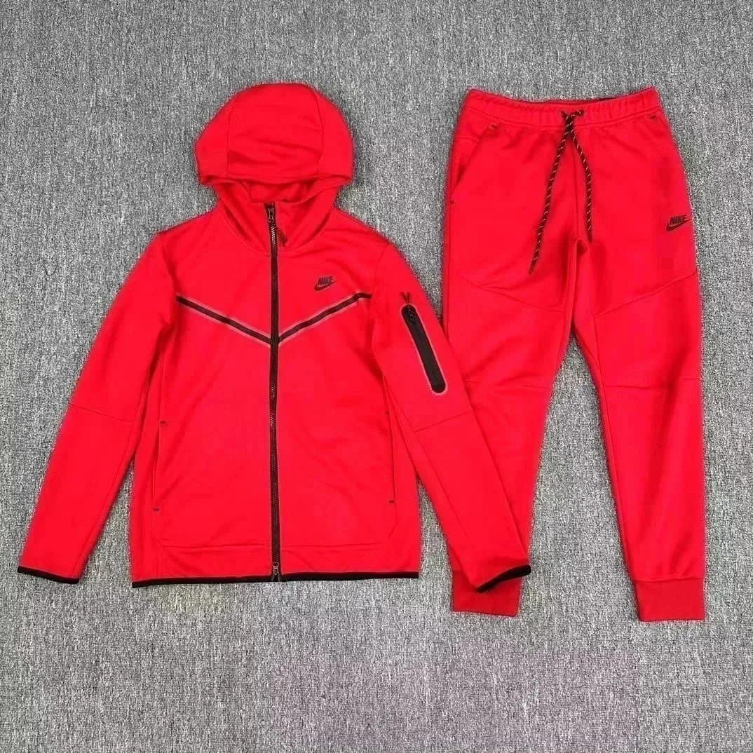 Nike Track Suit Solid Green — 红色一套