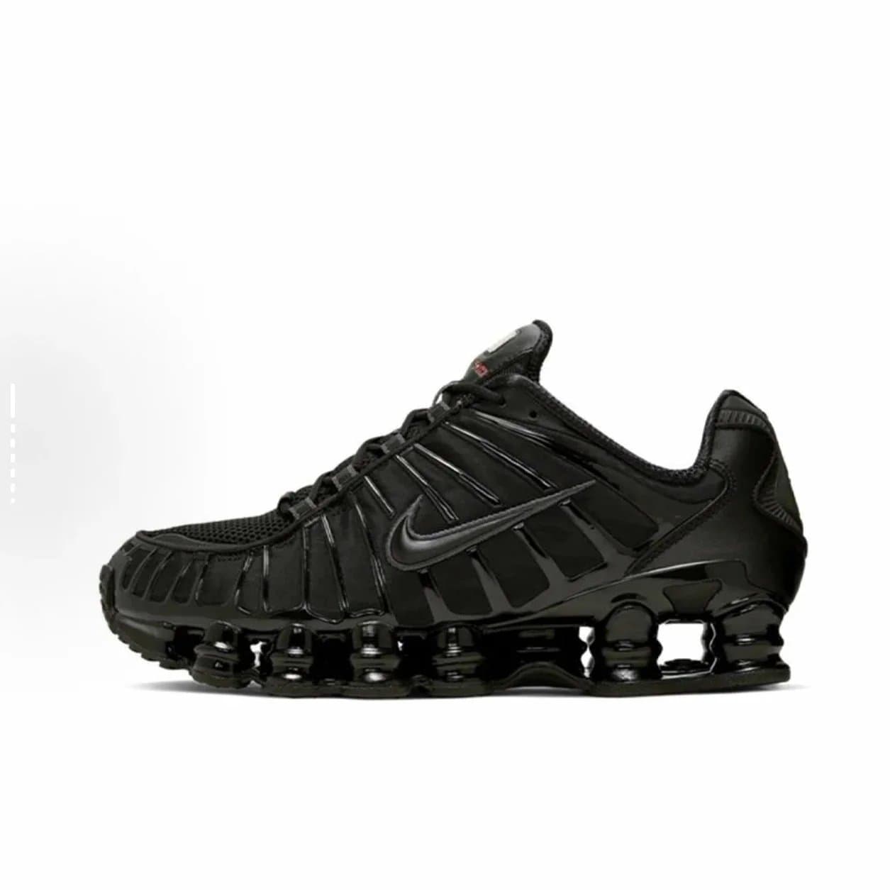 Nike Shox TL Black Red — 全黑