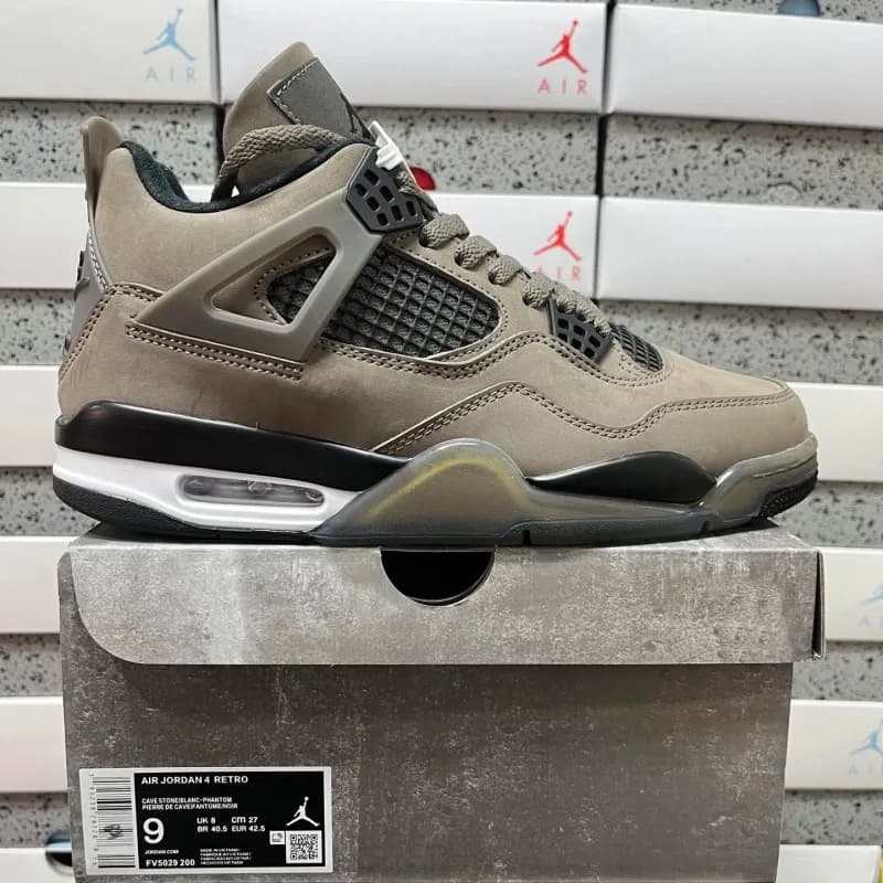 Air Jordan 4 Retro Bred Yellow — FV5029-200 灰棕