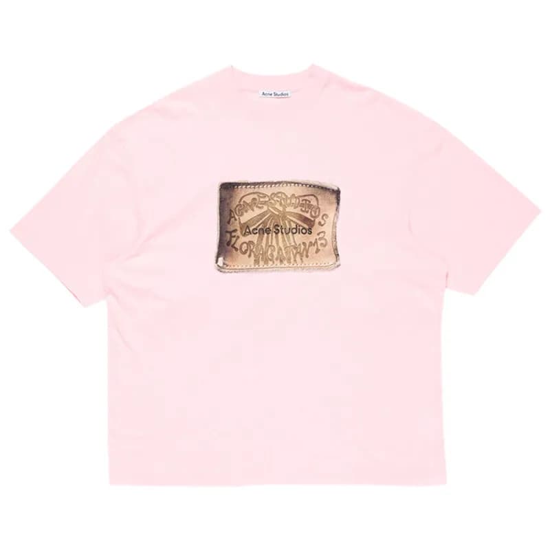 Acne Studios Logo Patch T-Shirt Metallic Patch