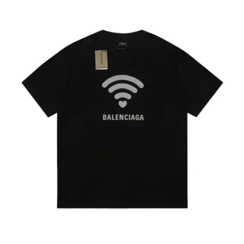 Balenciaga WiFi Logo T-Shirt Heart WiFi